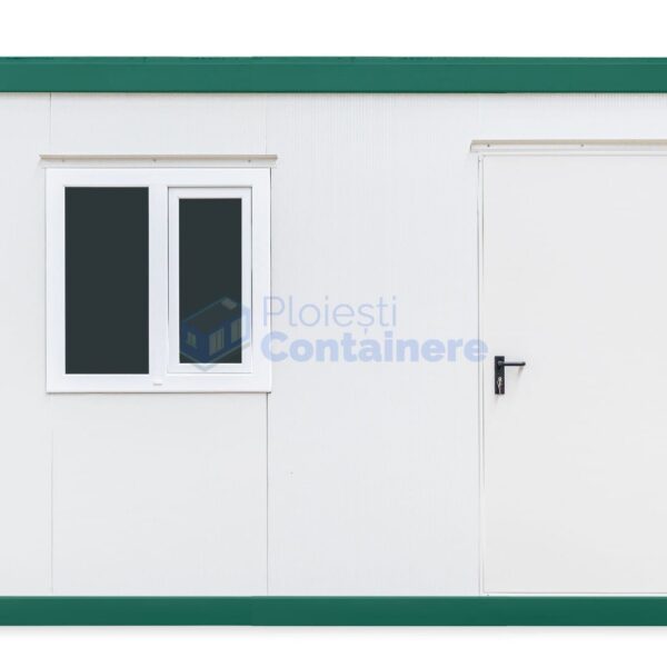 container birou ploiesti 4metri 1geam verde