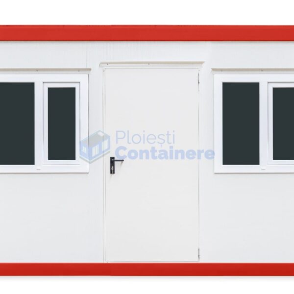 container birou ploiesti 4metri 2geamuri rosu