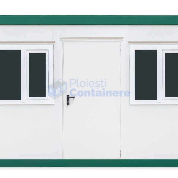 container birou ploiesti 4metri 2geamuri verde