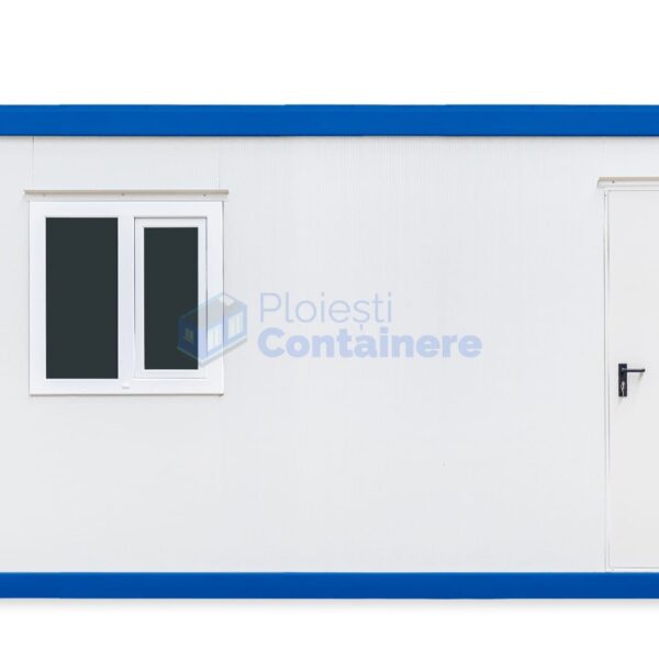 container birou ploiesti 6metri 1geam albastru