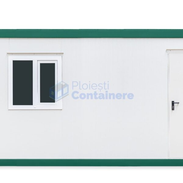 container birou ploiesti 6metri 1geam verde