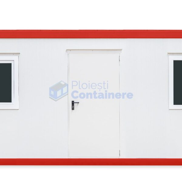 container birou ploiesti 6metri 2geamuri rosu