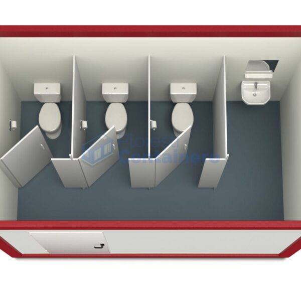 container sanitar ploiesti 4metri 3wc rosu