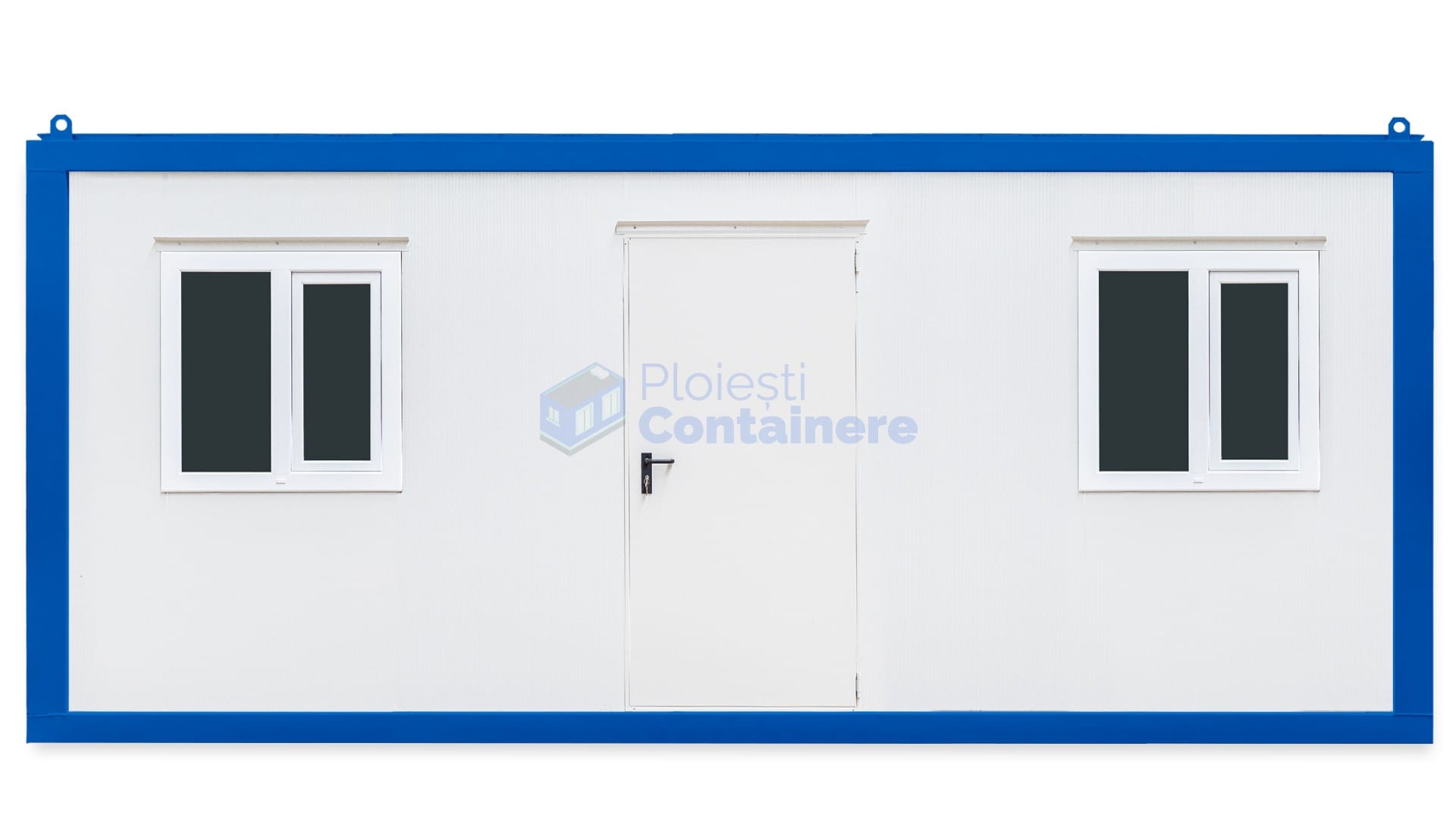 container santier ploiesti 6metri 2geamuri albastru
