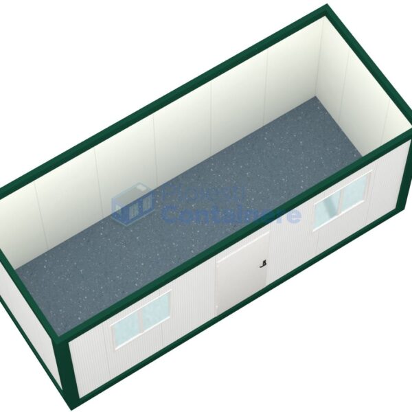 container santier ploiesti 6metri 2geamuri verde2